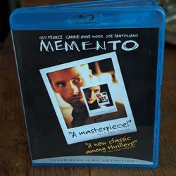 Memento Blu-ray Christopher Nolan Movie 