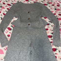 Grey SHEIN Cotton Co Ord