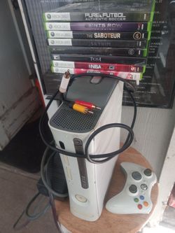 Xbox 360 Console with Controller and Games