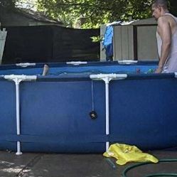 pool with heat solar pad
