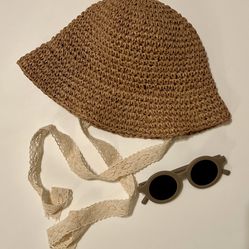 Girls Summer Hat & Sunglasses 