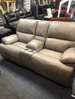Genuine leather power reclining furniture ready for fast delivery