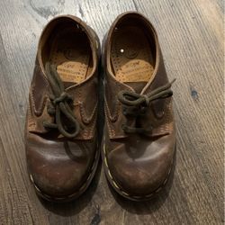 Boys Vintage Brown Dr. Martens Oxfords 
