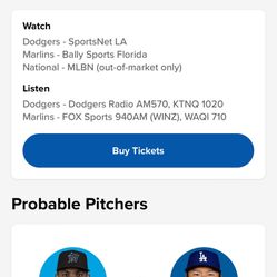 Dodgers V Marlins 5/7/24