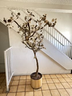 Vintage Curtis Jere Raindrops  Brass Tree