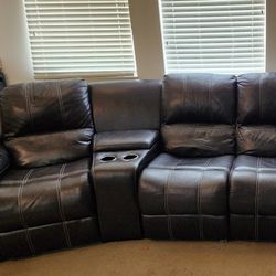 Recliner Leather Sofa 