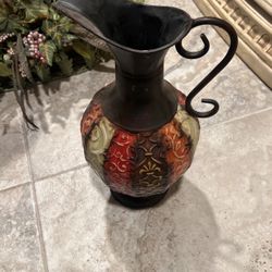 Decorative Metal Vase 