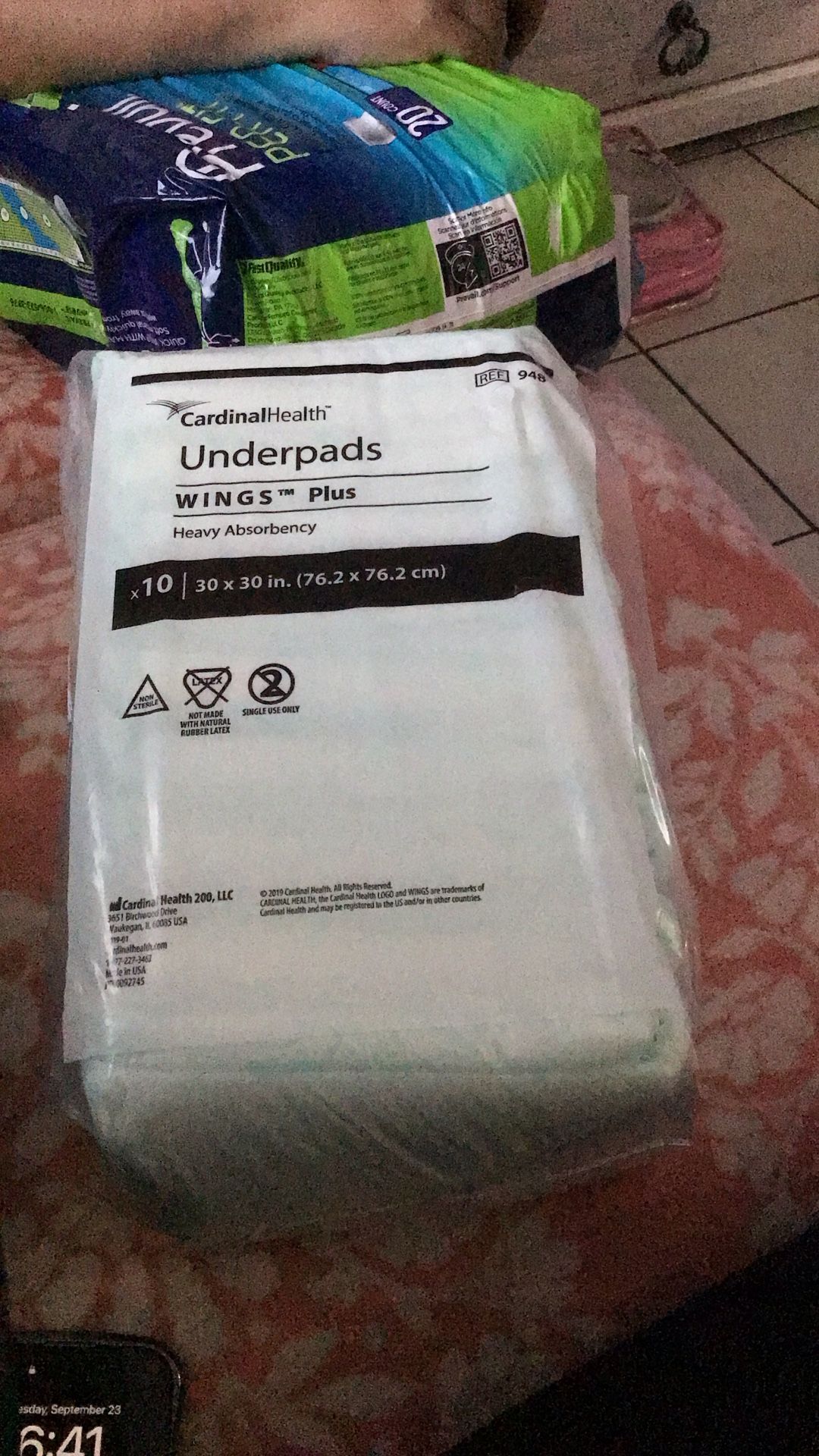Cardinal Health Underpads Wings Plus