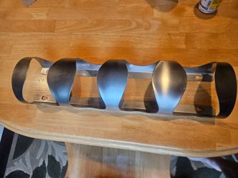 IKEA Stainless Steel 4 Bottle Wine Rack