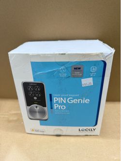 LOCKLY — PIN Genie Pro - Deadbolt Smart Lock- Wifi Smart, Siri/Google/Alexa/Hack-proof, keypad, free-App.
