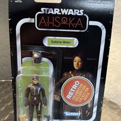 Star Wars Retro Collection Ashoka Sabine Wren 3.75" Kenner Action Figure