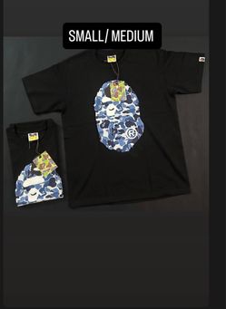 BAPE Ape Head Camo Graphic T-Shirt Black S/M