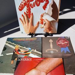 Rock Block Vinyl Record Lot #1  ~ The Tubes Loverboy Rick Wakeman (Yes) Jefferson Starship