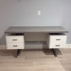 Modern Home Office Computer Desk With Drawers 