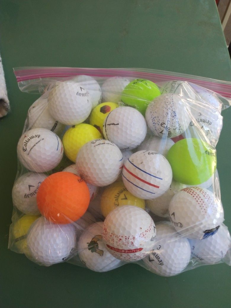 Callaway Golf Balls, Used Bag of 50