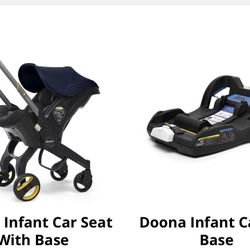 Doona  Infant Car Seat With Base In Midnight New