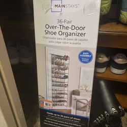 Over the door shoe rack