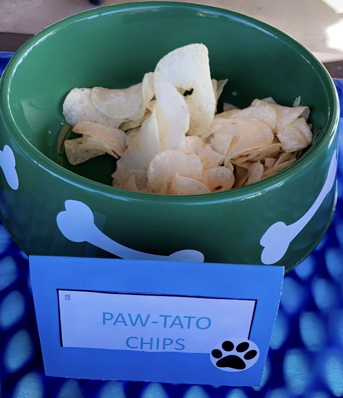 Paw Patrol Paw-Tato Chips Food Tag & Bone Bowl