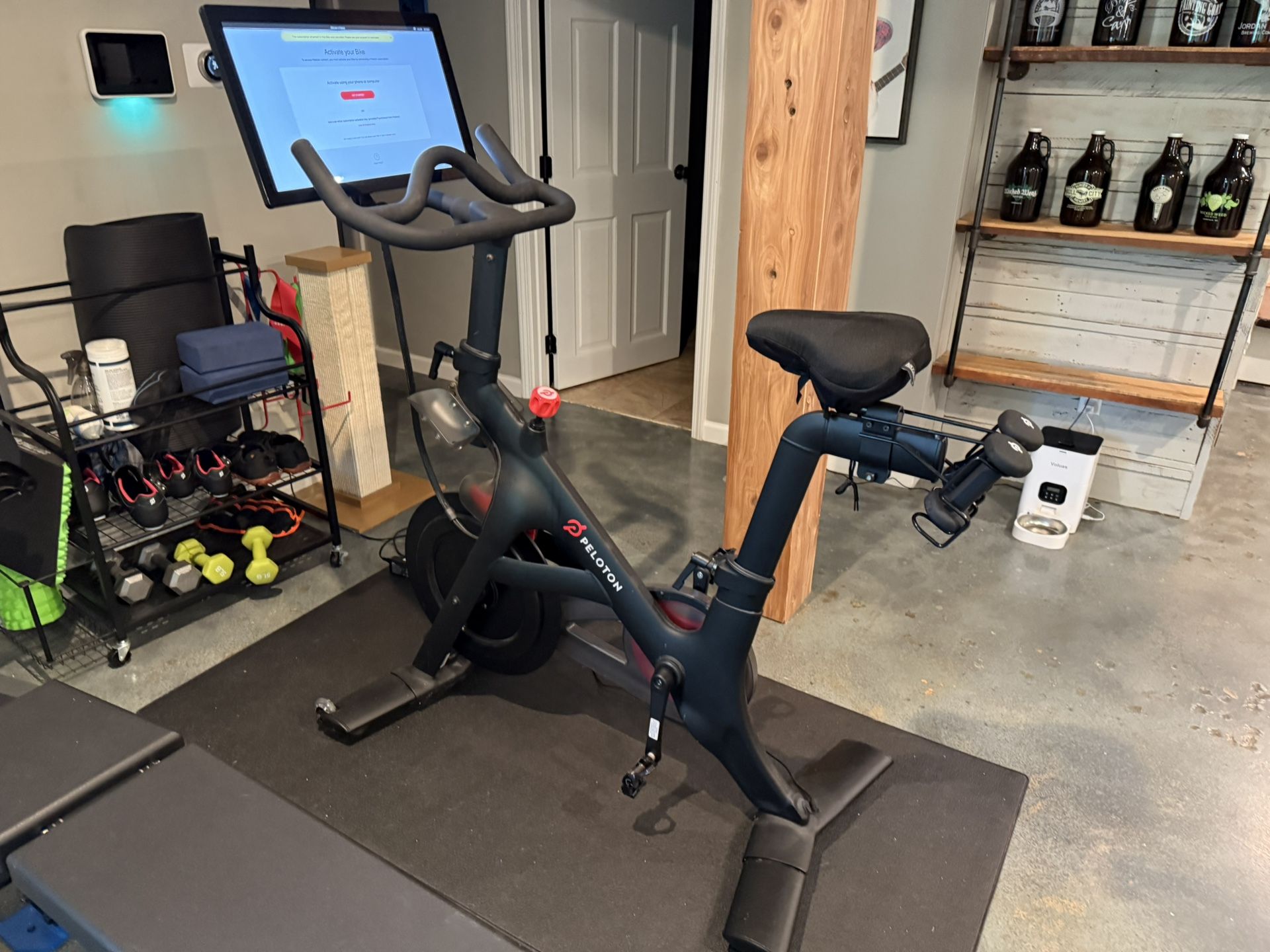 Peloton Bike (1st Gen) + Weights, Mat & Shoes – Full Starter Set
