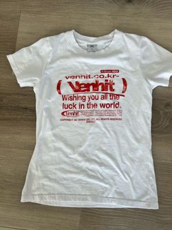 White Venhit "Wishful" slim-fit t-shirt