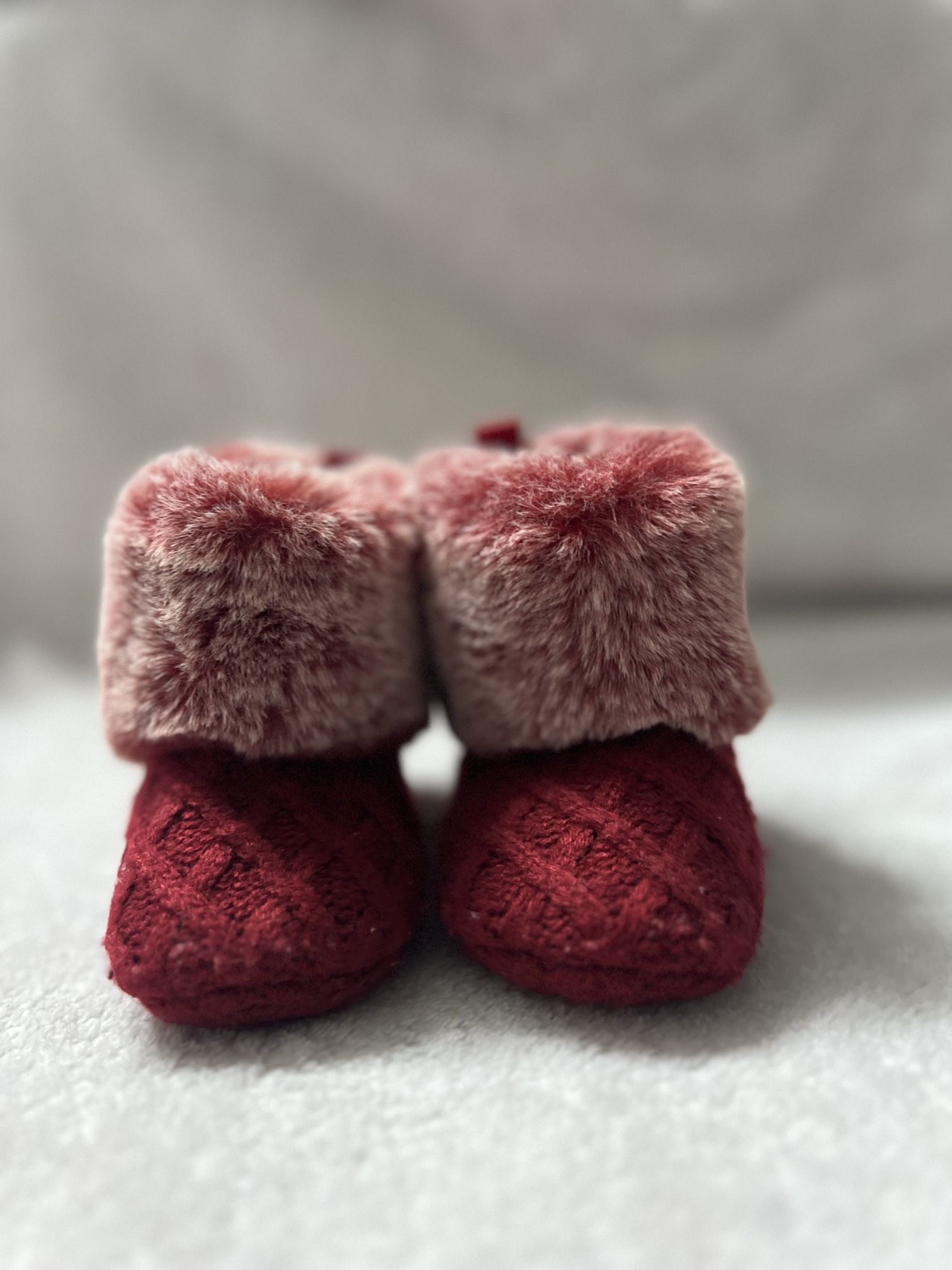 Two Pairs Of Faux Fur Snow Boots Girls