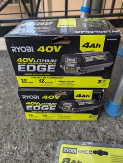 Ryobi 40V 4Ah Lithium Edge Battery 2-Pack $$make me an offer I won't refuse