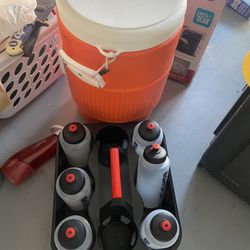 5g Water Cooler And 6Sports Bottles 