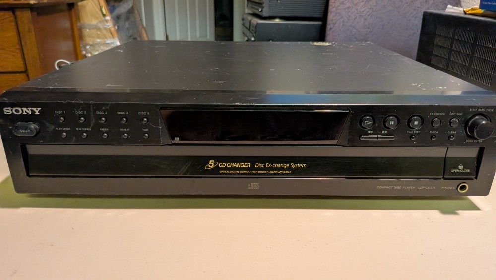 Sony CDP-CE375 5-Disc Carousel CD Player