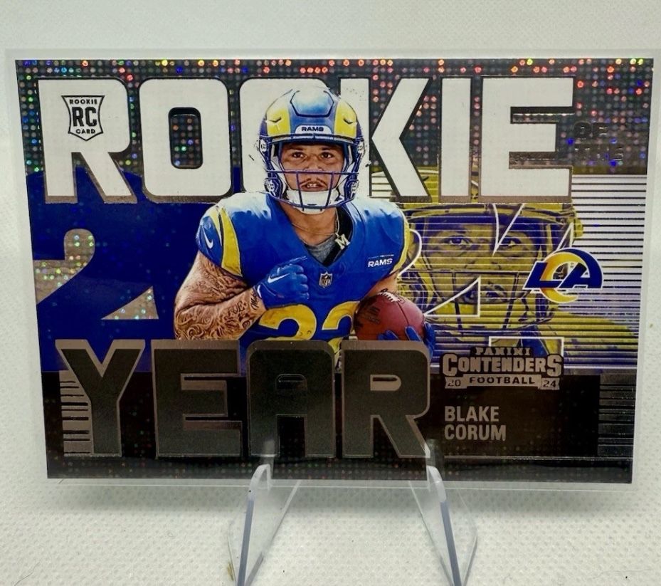2024 Panini Contenders - Rookie of the Year Blake Corum (RC) #13 Sparkle