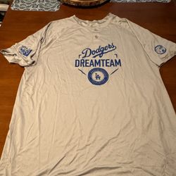 Dodgers Dreamteam Adult Sport Jersey Exclusive 2xl Gray