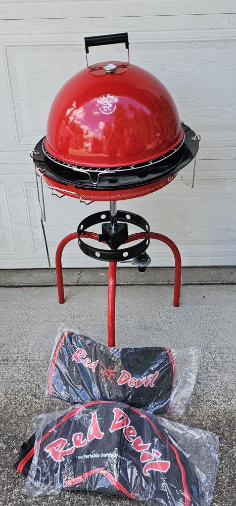Red Devil Gas BBQ Grill New Rare
