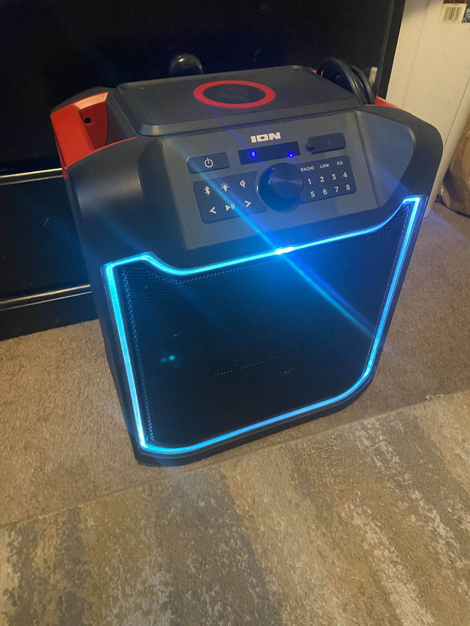 ION Pathfinder 4 Bluetooth Portable Speaker with Wireless Qi Charging