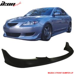 Fits 2004-2006 Mazda 3 (i Sedan 4-Door Only) K Style Front Bumper Lip PU Unpainted