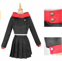 Women’s Yuji Itadori Cosplay Costume Jacket (Black)