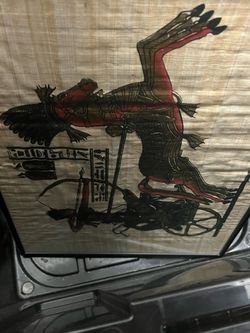 Egyptian papyrus frame lot
