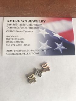 10k Gold Tri-Color Gold Diamond Butterfly Pendant