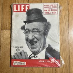 Vintage LIFE Magazine Oct. 23 1950 Ed Wynn TV Comics