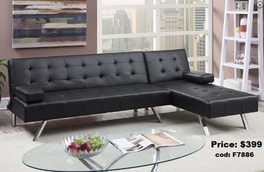 Adjustable Sofa set black, furniture