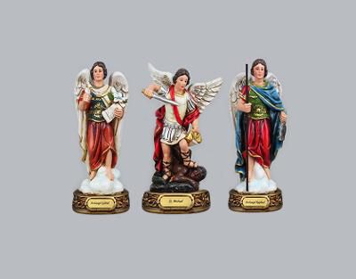 New 12 inch St Michael, St Gabriel, and St Raphael Archangels Statues Figurines