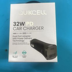 Rapid Dual Port Car Charger - Type C And USB
