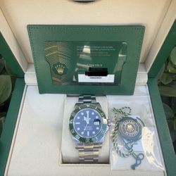 Rolex Submariners 41 Mm Kermit 2023 Full Set Like New Condition Ref #126610LV
