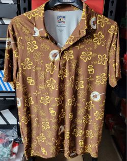 *NEW* MLB San Diego Padres Reyn Spooner Cooperstown Hawaiian Shirt Size Medium