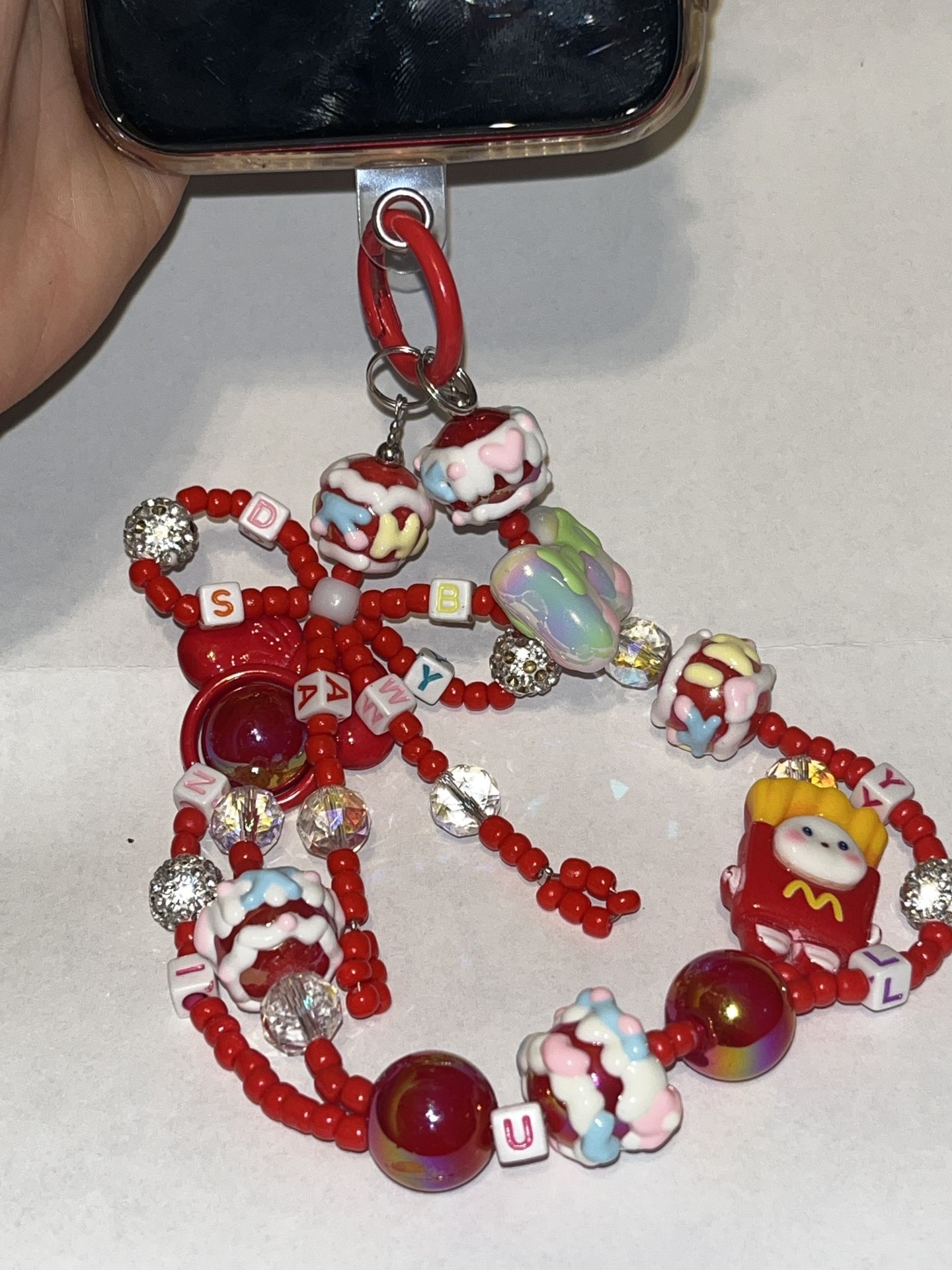 Designer Bead Phone Wrist Strap