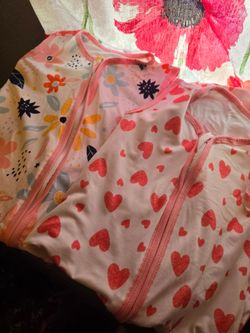 Baby swaddle sleep sacks- Flora and Heart patterns