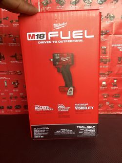 MILWAUKEE M18 FUEL GEN-3 LITHIUM-ION BRUSHLESS CORDLESS 3/8-IN. COMPACT IMPACT WRENCH WITH FRICTION RING WITH 250-LBS OF TORQUE ( TOOL ONLY )