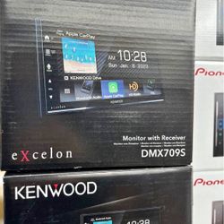 Kenwood DMX709S Multimedia Receiver (No CD) Compatible with Apple CarPlay & Android Auto