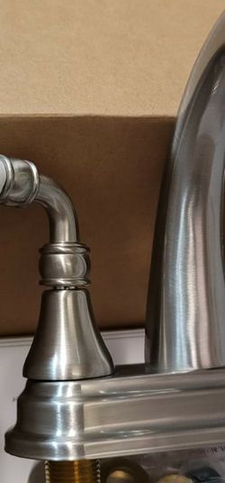 Beautiful Unique Satin Nickel Porcelain Faucet