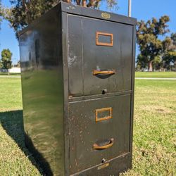 Vintage Filing Cabinet Industrial Style Patina Steampunk Chest Garage