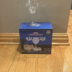 Christmas Vacation Moose Mug Wine Glass