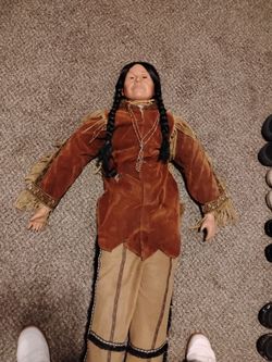 Native American porcelain doll